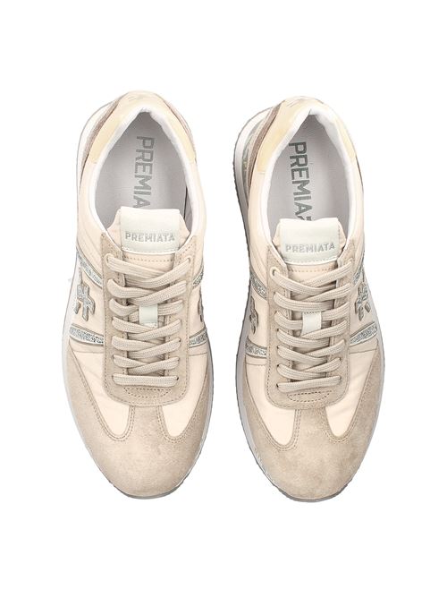 Scarpe in pelle e camoscio colore beige PREMIATA | CONNY6671