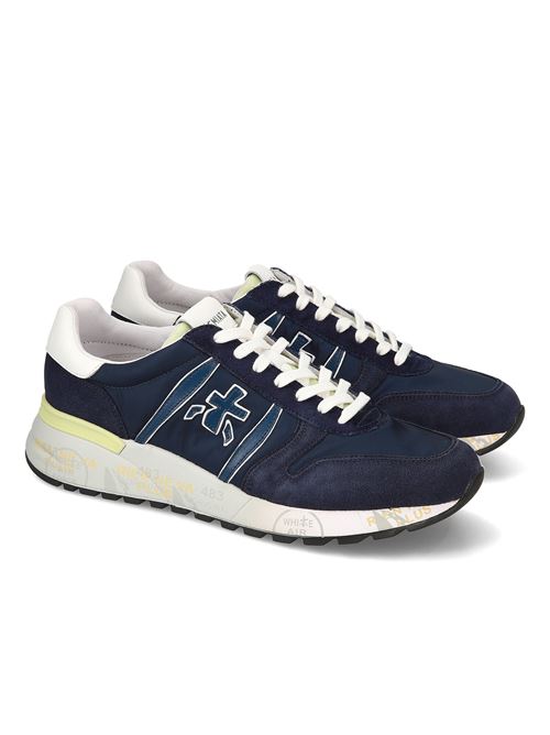 Scarpe in pelle e camoscio colore blu PREMIATA | LANDER6634