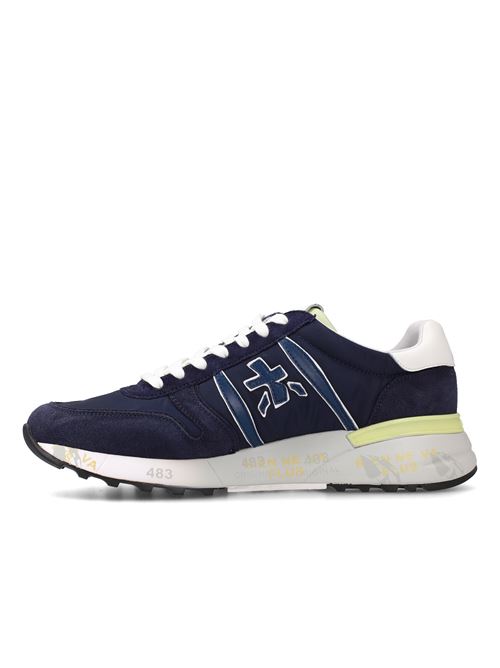 Scarpe in pelle e camoscio colore blu PREMIATA | LANDER6634